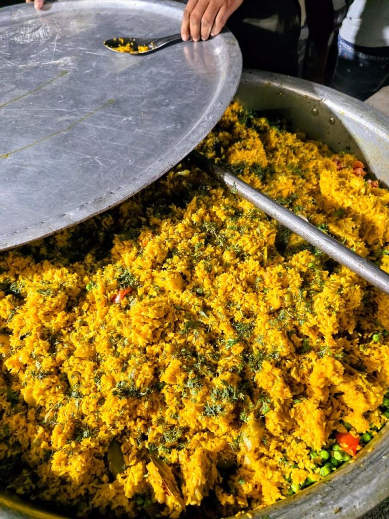 One of the most meaningful moments of my journey. Preparing food for those in need reminded me of Sai Baba's teachings on compassion and selfless service.