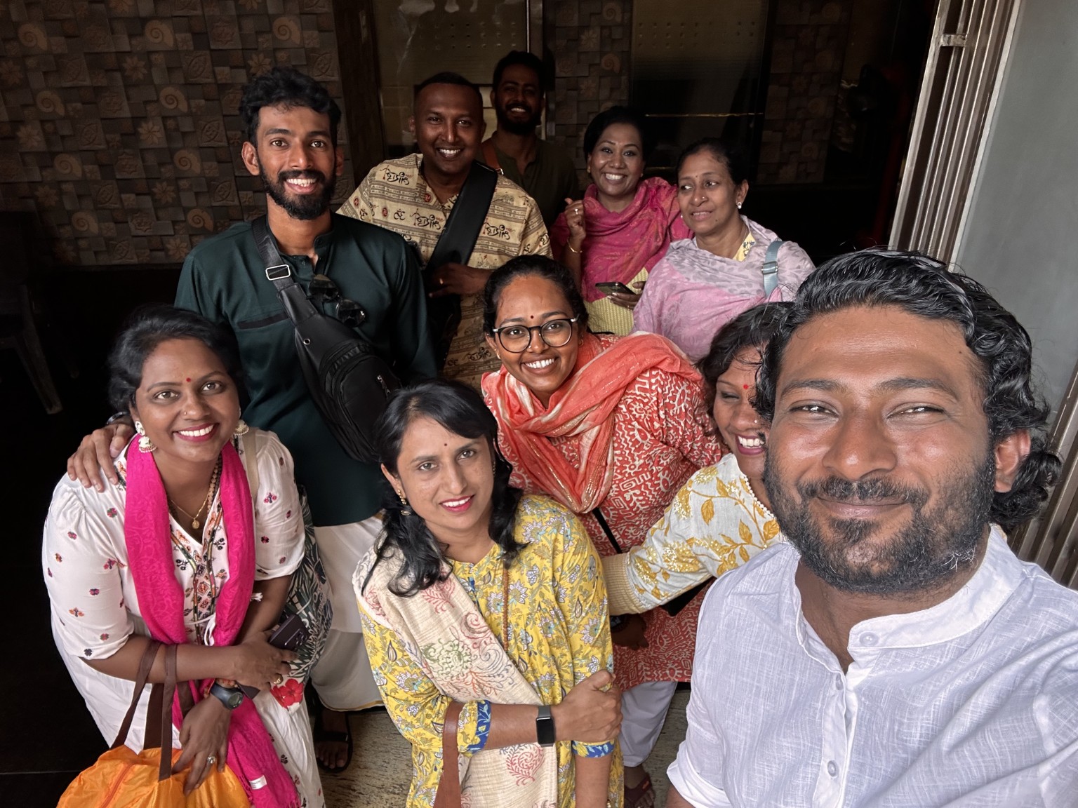 Family group selfie during our Kashi visit.