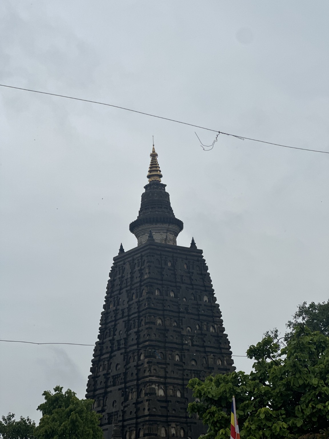 Mahabodhi Temple tower in Bodh Gaya